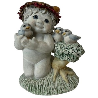 Vtg Dreamsicles ''Bird In Hand'' Angel Cherub #10129 Signed Kristin 1997 3.25'' H