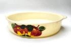 Fire King Anchor Hocking Vintage Hand painted Apples 8” Casserole Dish.