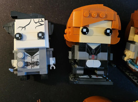 LEGO lot of 7 BrickHeadz - sets 41594, 41591, 41617, 41618, 75317 and 41602