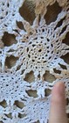 Vintage Handmade Large Round Crocheted Doily 49"  White Tablecloth Grandma Decor — photo 5