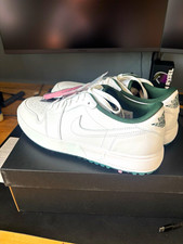 Jordan Air Jordan 1 Low G Golf Shoes Spikes White/Green/Pink UK 10 masters
