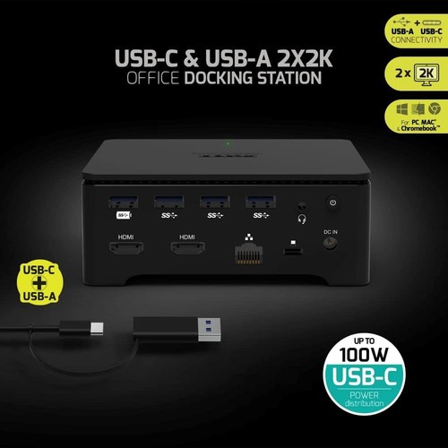 PORT DESIGN - IT ACCESSORIES DOCKING UNIVERSAL OFFICE 2 X 2K - UK - Afbeelding 4 van 10