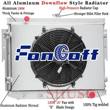 3-rows Radiator Shroud Fan For Dodge Charger Coronetplymouth 7.2l V8 1973-1974