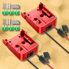 2Pack DIY Power Wheels Adapter Compatible With Milwaukee M18 18V Battery Dock