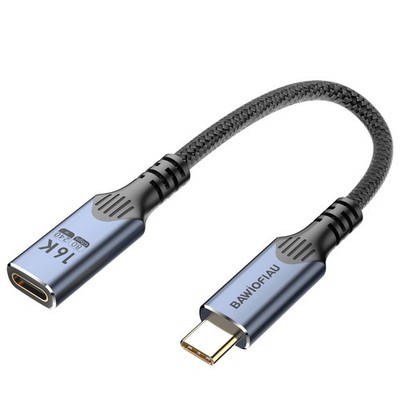 USB C To USB C Extension Cable Thunderbolt 5 80gbps 240w 1 Ft 0.3M