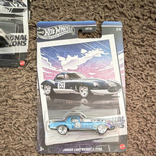 Hot Wheels Silver Series Jaguar Lightweight E-Type 1:64 Blue Unopened