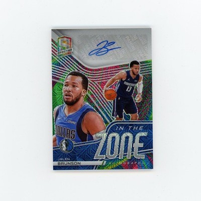 2020-21 Spectra In the Zone Autographs Meta Jalen Brunson #ITZ-JBR Auto #22/25