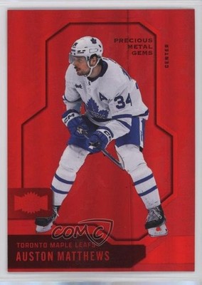 2024-25 Skybox Metal Universe PMG Red 16/100 Auston Matthews #19 1bt2