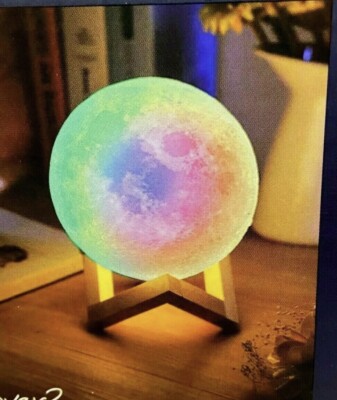 New Moon Light Color Changing LED With Remote Control Night Light Or Desk