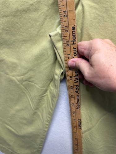 Gap Retro Cut Womens Olive Green Cropped Pants Size 2 100% Cotton - Picture 6 of 9