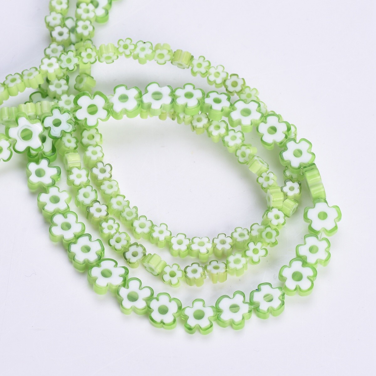 4mm 6mm 8mm Handmade Flower Shape Millefiori Glass Beads For Jewelry Making eBay