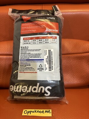 EXTRA LARGE Supreme Black Boxer Underwear Briefs (Pack of 4) Brand