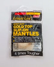 Coleman Leisure Line Heavy Duty Gold Top Spli On Mantles Two 2 Pack 051-101G