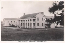 Dearborn Mich Old Clinton Inn 1832 RPPC Real Photo Unposted Postcard c1924-49