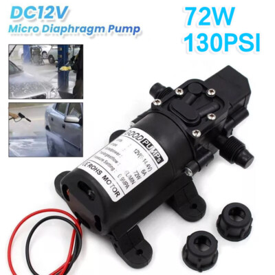 #ad #ad Water Pump 12V High Pressure Self Priming Sprayer 130PSI Diaphragm Auto Switch $14.99