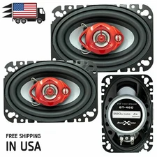 New Soundxtreme 4x6 3-Way 220 Watts Coaxial Car Speakers CEA Rated (Pair) 4"x6"