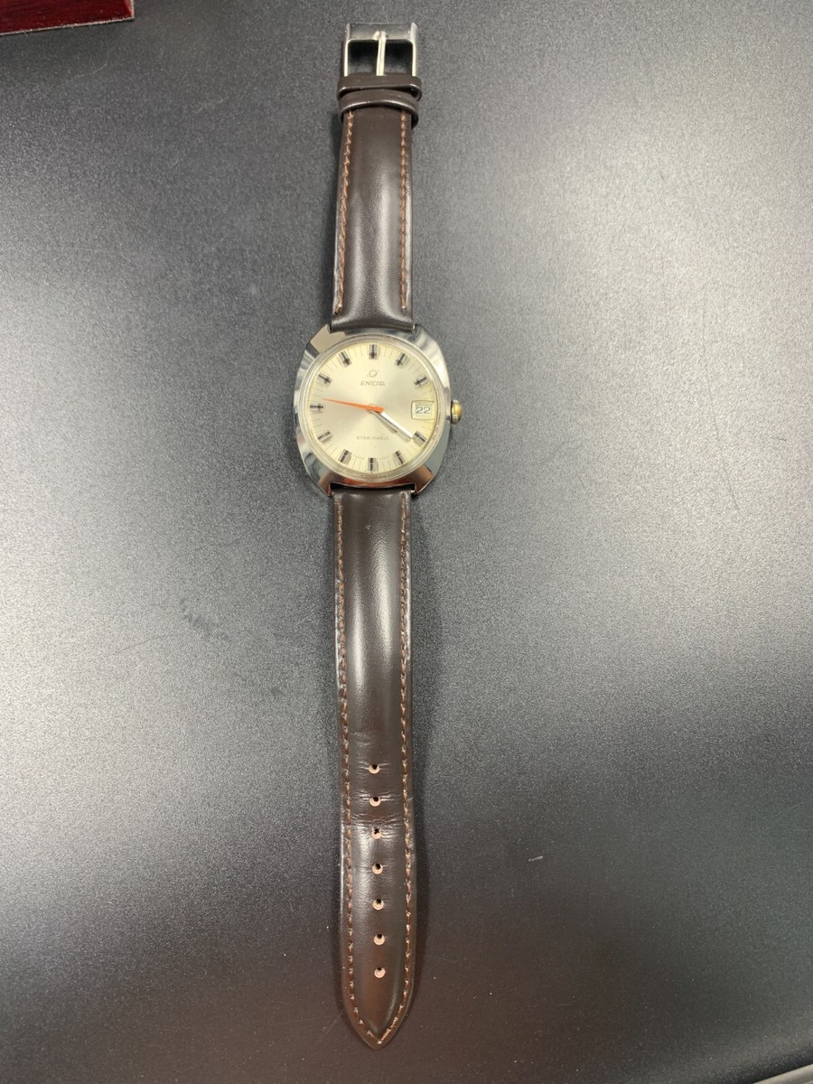 1970'S VINTAGE ENICAR STAR JEWELS WATCH AUTOMATIC SWISS