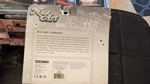 EXCEPTIONAL P-51 NOSE ART & 1:43 SCALE DIECAST AIRPLANE BY CORGI NIOB - Picture 13 of 20
