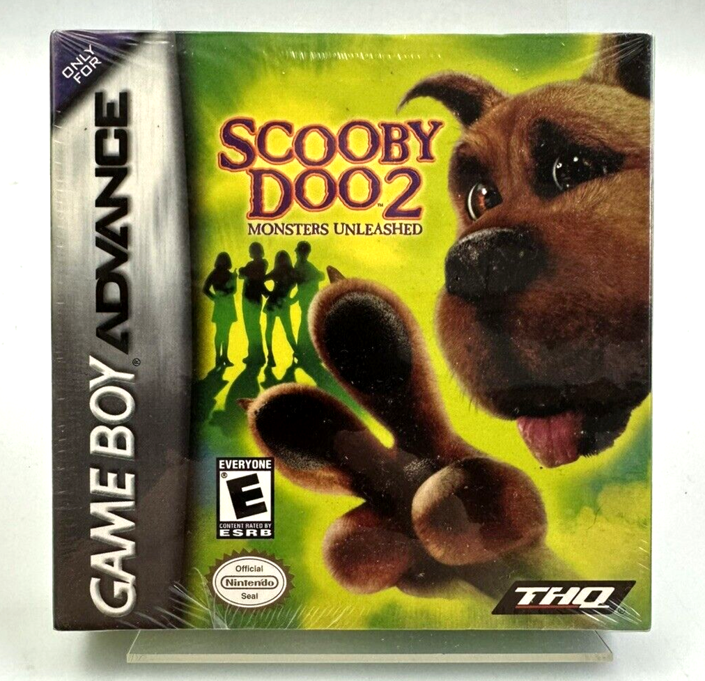 GBA Scooby Doo 2: Monsters Unleashed, New And Factory Sealed - **Flaw**
