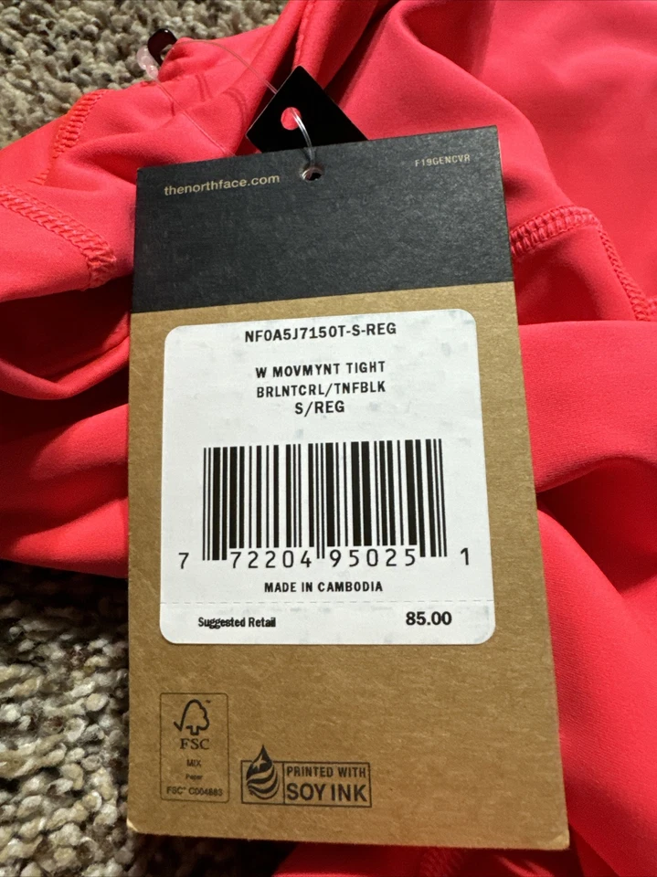 Nuevo con etiquetas Leggings ajustados Movmynt de tiro alto para mujer The North Face talla pequeña Foto 4 de 4