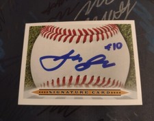 JADEN SHEFFIELD Autographed Baseball Signature Card GEORGETOWN Gary's Son 