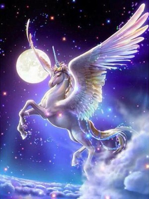 Cartoon Unicorn Wing Horse Full Drill 5d Diamond Painting Fashion Decor N6039 Ebay