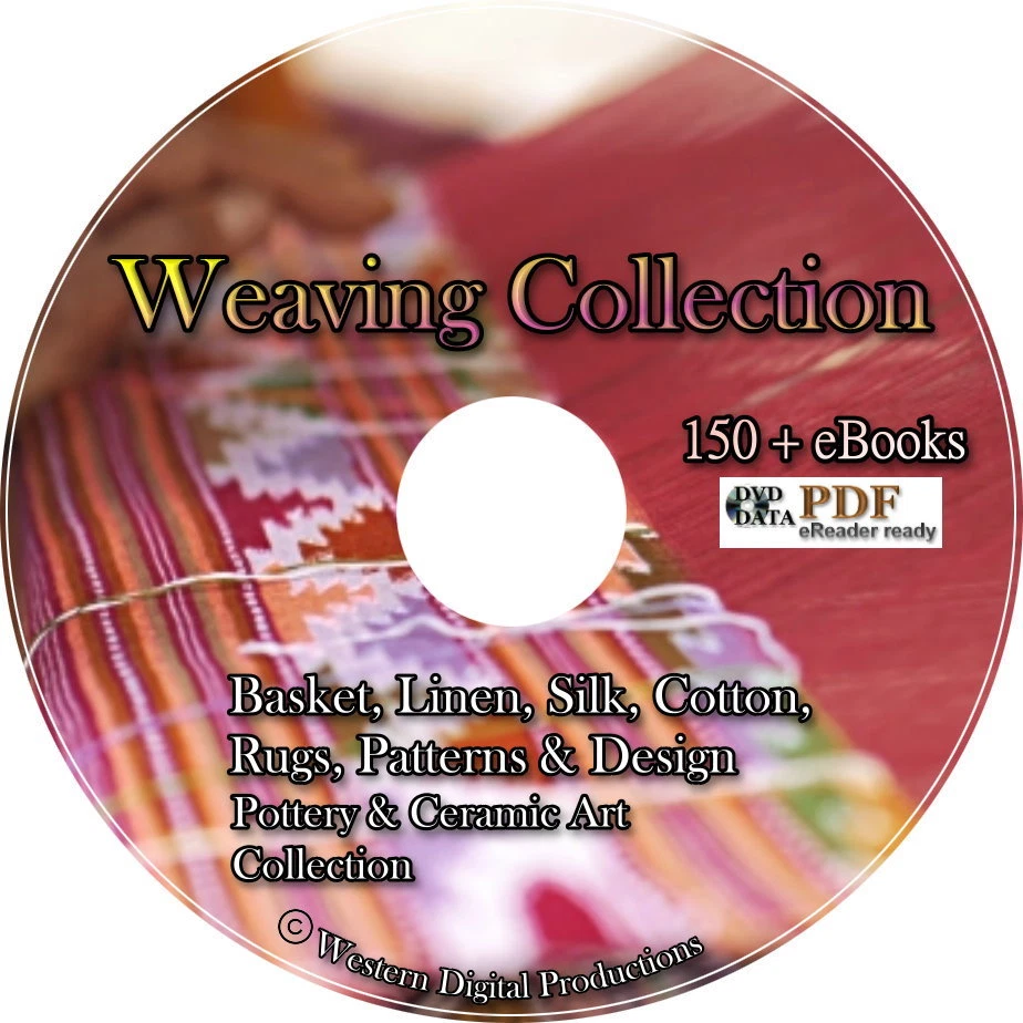 150 eBooks Reed Weaving Basket Making Rug Mat Patterns Classes Kit Doll Beadwork