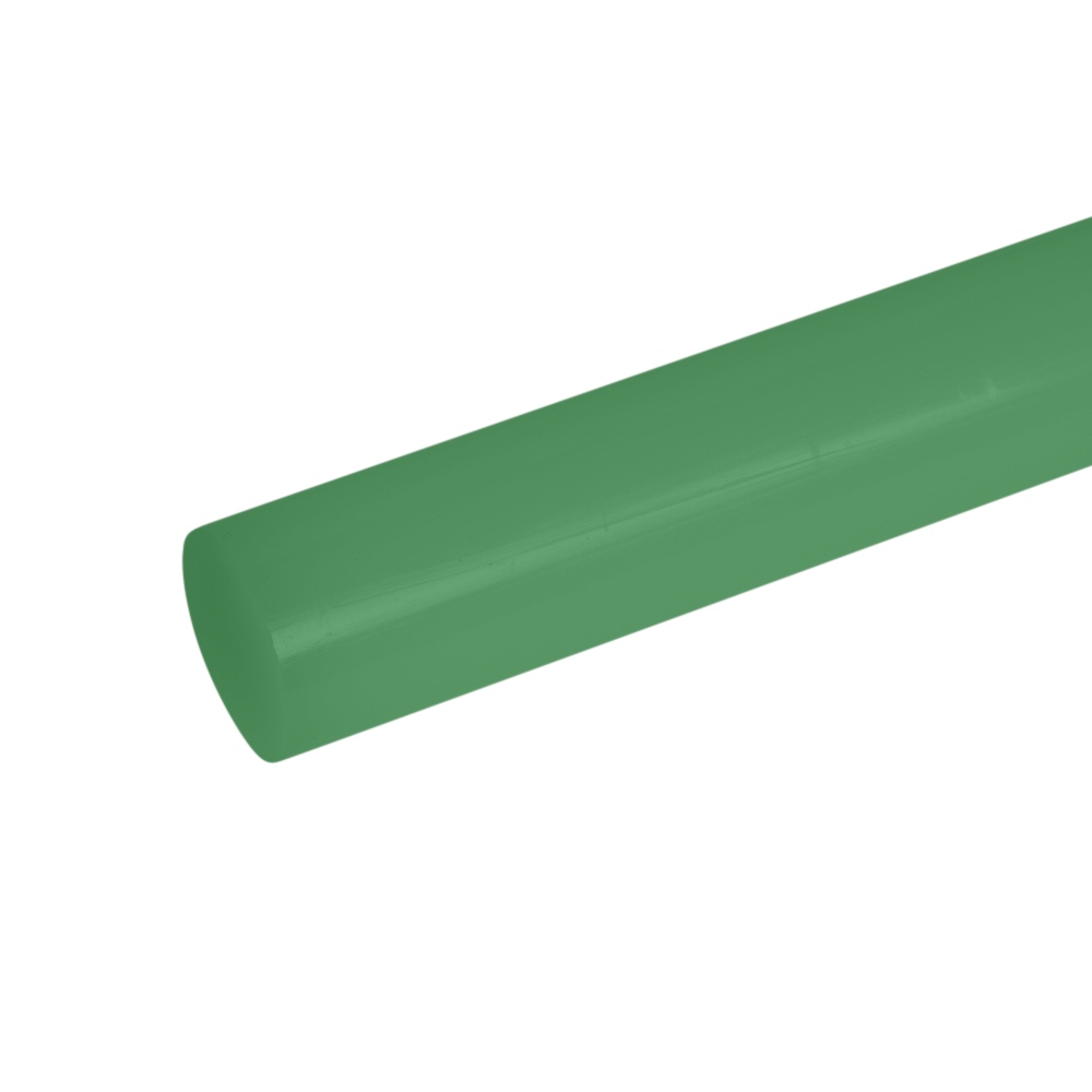 HDPE (High Density Polyethylene) Green Plastic Rod 1