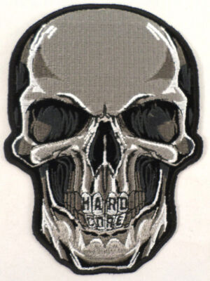Hard Core Skull Face Motorcycle Uniform Patch Biker #21031