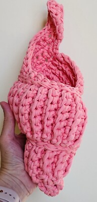 HANDGEMACHTE GEHÄKELTE EINZIGARTIGE MUSCHELSCHALE WOHNKULTUR BAD SCHLAFZIMMER AUFBEWAHRUNGSLÖSUNG