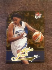 2004 FLEER ULTRA WNBA ASJHA JONES GOLD MEDALLION DIE-CUT CONNECTICUT SUN MINT