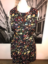 GAP BLACK PAINT SPLATTER TEA DRESS & MATCHING SHOES SIZE 11M SIZE 18-20M