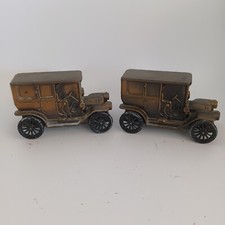 Banthrico Inc 1908 Cadillac Coin Bank Car Vintage Chicago USA Lot Of 2