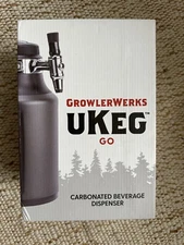 Growler Werks Ukeg Go Carbonated Craft Beverage Dispenser 64 Oz With New Box Co2
