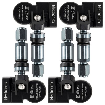 4 Reifendrucksensoren RDKS Sensoren Metallventil Gunmetal für GreatWall M4 01.20