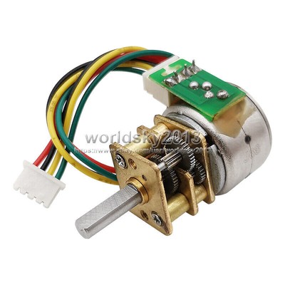 1x DC5V 2-Phase 4-Wire 10BY/15BY Metal Gearbox Reduction Stepper Motor 5-150RPM 