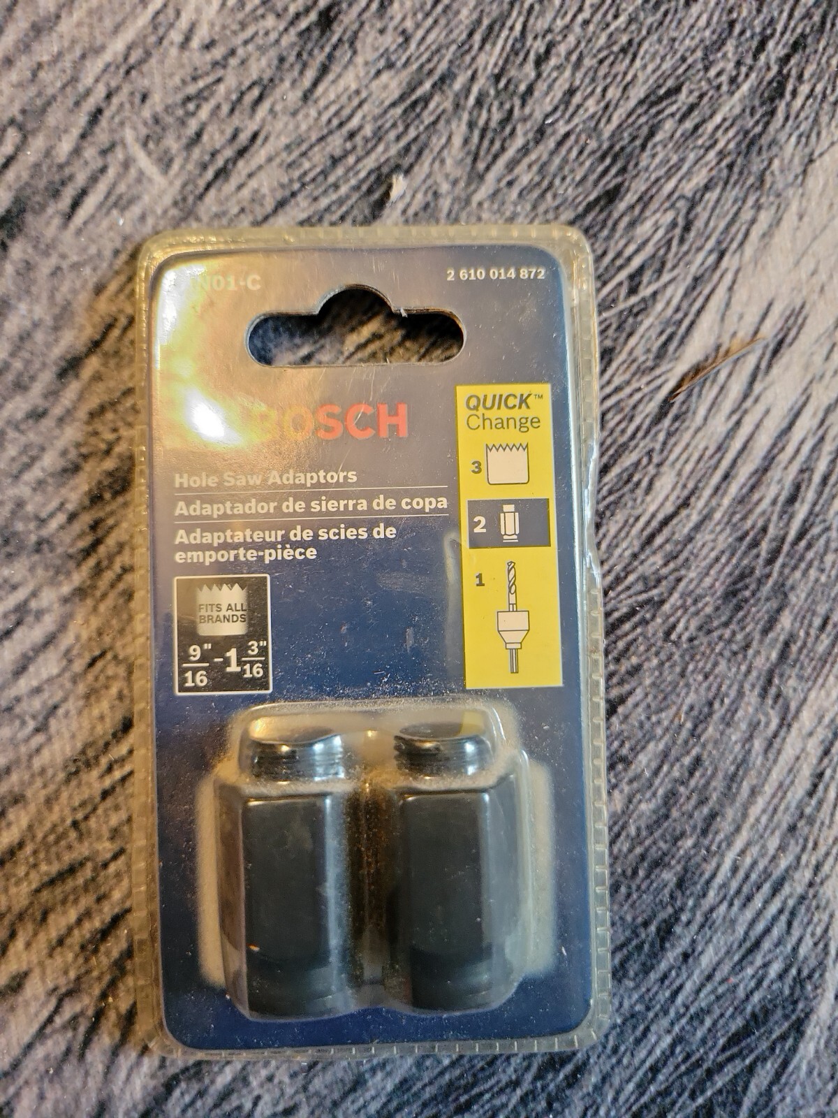 Bosch AN01-C Quick Change Adapter for Hole Saws, 9/16-Inch to 1-3/16-Inch