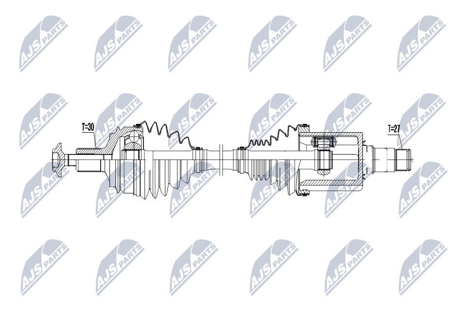 Gimbals Driveshaft Front Right Mercedes E W212 S212 4MATIC A2123308000 - Image 5