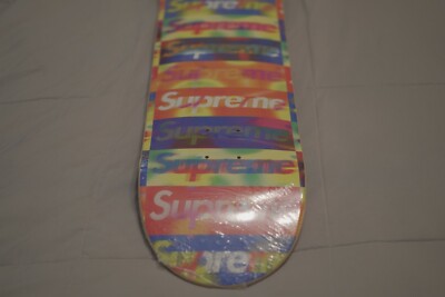 Supreme Distorted Logo Skateboard Yellow 8.375” x 32.125” SS20