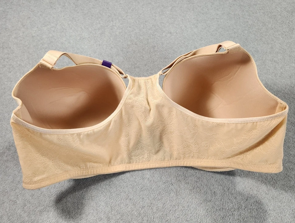 NUEVO CON ETIQUETAS Catherines Intimates Beige Cierre Frontal Con Aros Camiseta Sujetador Espalda Corredora 50DDD Foto 4 de 4