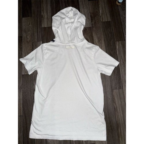 Abercrombie Fitch Kids Striped S/S tshirt Hoodie Size 14 XL boys Y2K retro skate - Picture 4 of 6
