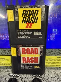Road Rash Lot of 2: Sega Genesis Electronic Arts Road Rash I & II Tested Working