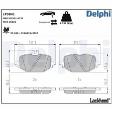 Satz Bremsbeläge Bremsklötze hinten für Mercedes CLE C236 A236 id06512