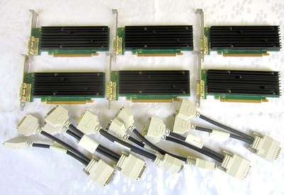 6 Stück  nVidia Quadro NVS 290 256MB DDR2 PCI-E Grafikkarte DMS-59 -Konvolut