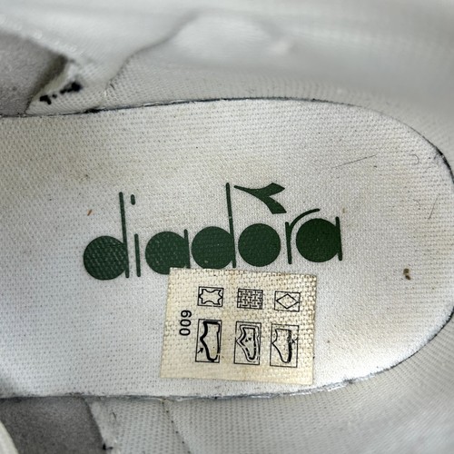 Diadora High Waxed White Leaf Green Sneaker Herren 12,5 Schuhe Turnschuhe Leder OG - Bild 9 von 10