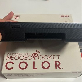 SNK NeoGeo Pocket Color Handheld Console Carbon Black + 2 Games Working Japan