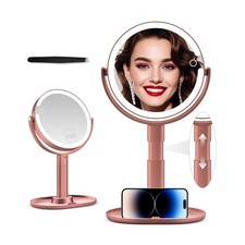 Makeup Mirror with Lights, 30X Magnifying Mirror with Light and Touch Switch,...