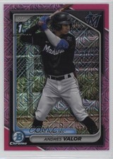 2024 Bowman Chrome Prospects Mega Box Pink Mojo Refractor /199 Andres Valor 3hd
