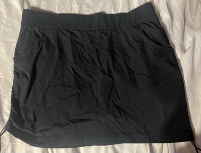 Columbia Omni Shield Womens Stretch Active Skort Size XL Black Nylon Pockets