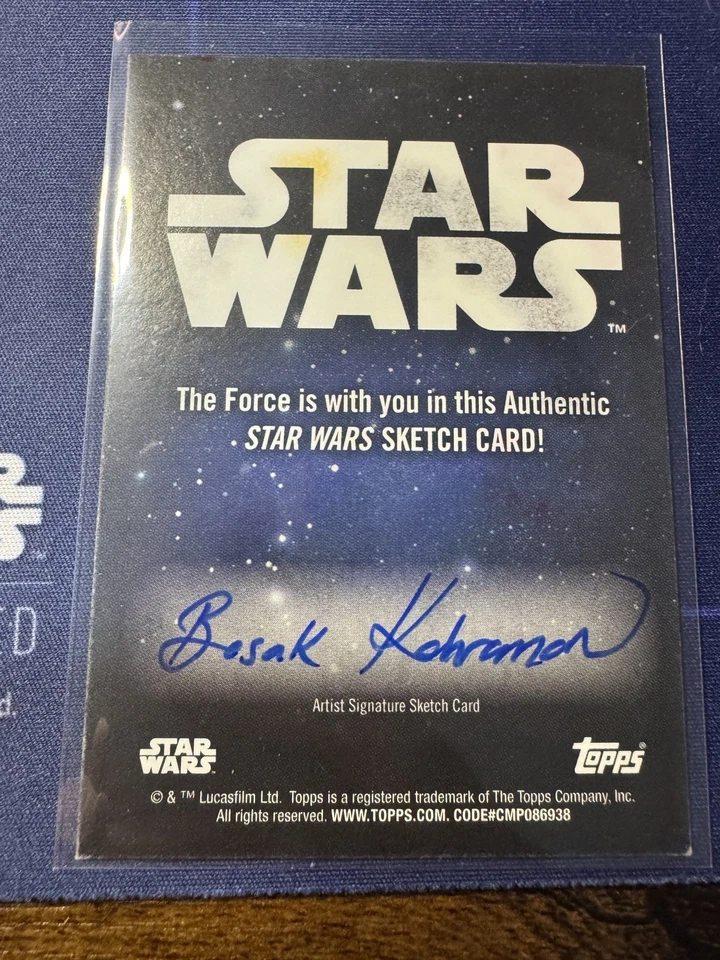 Padmé Amidala 💥 1/1 SKETCH by Basak Kahraman! 2025 Topps Star Wars Galaxy - Image 2 of 3